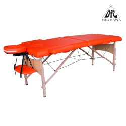 Массажный стол DFC NIRVANA, Relax, дерев. ножки, цвет оранжевый (Orange) TS20111_Or