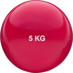 Медбол 5 кг d-20см ПВХ/песок красный 10015423